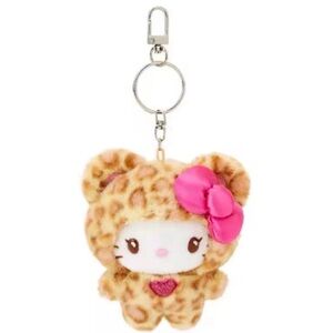 Leopard Hello Kitty Plush Keychain